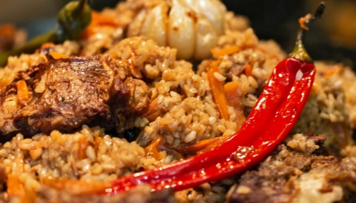 Узбекский плов с курицей