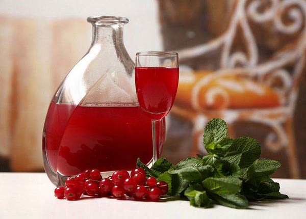 мятный ликер с клюквой