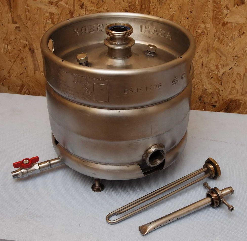 Пивная кега, переделанная под самогонный аппарат